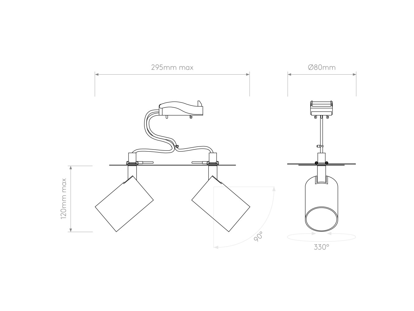 Astro Aplique de Pared Ascoli Twin Recessed