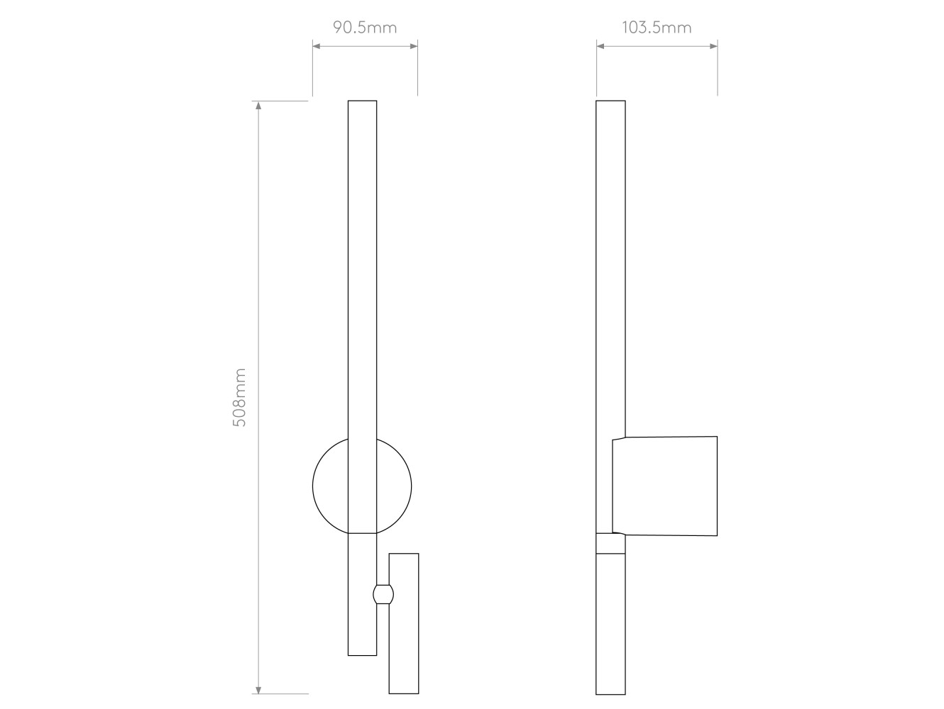 Astro Aplique de Pared Baton Reader LED