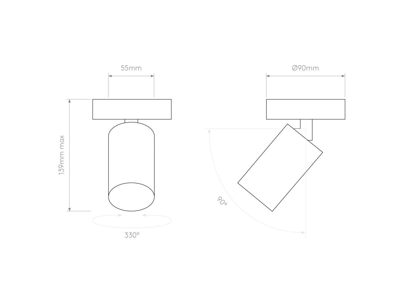 Astro Aplique de Pared Can 50 Single