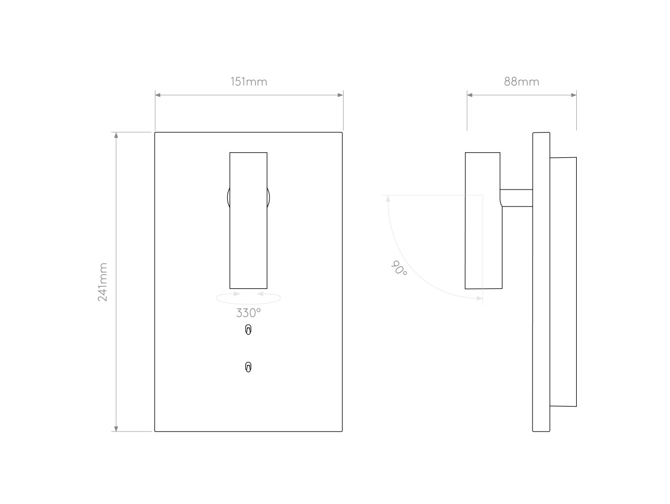 Astro Aplique de Pared Edge Reader Mini LED