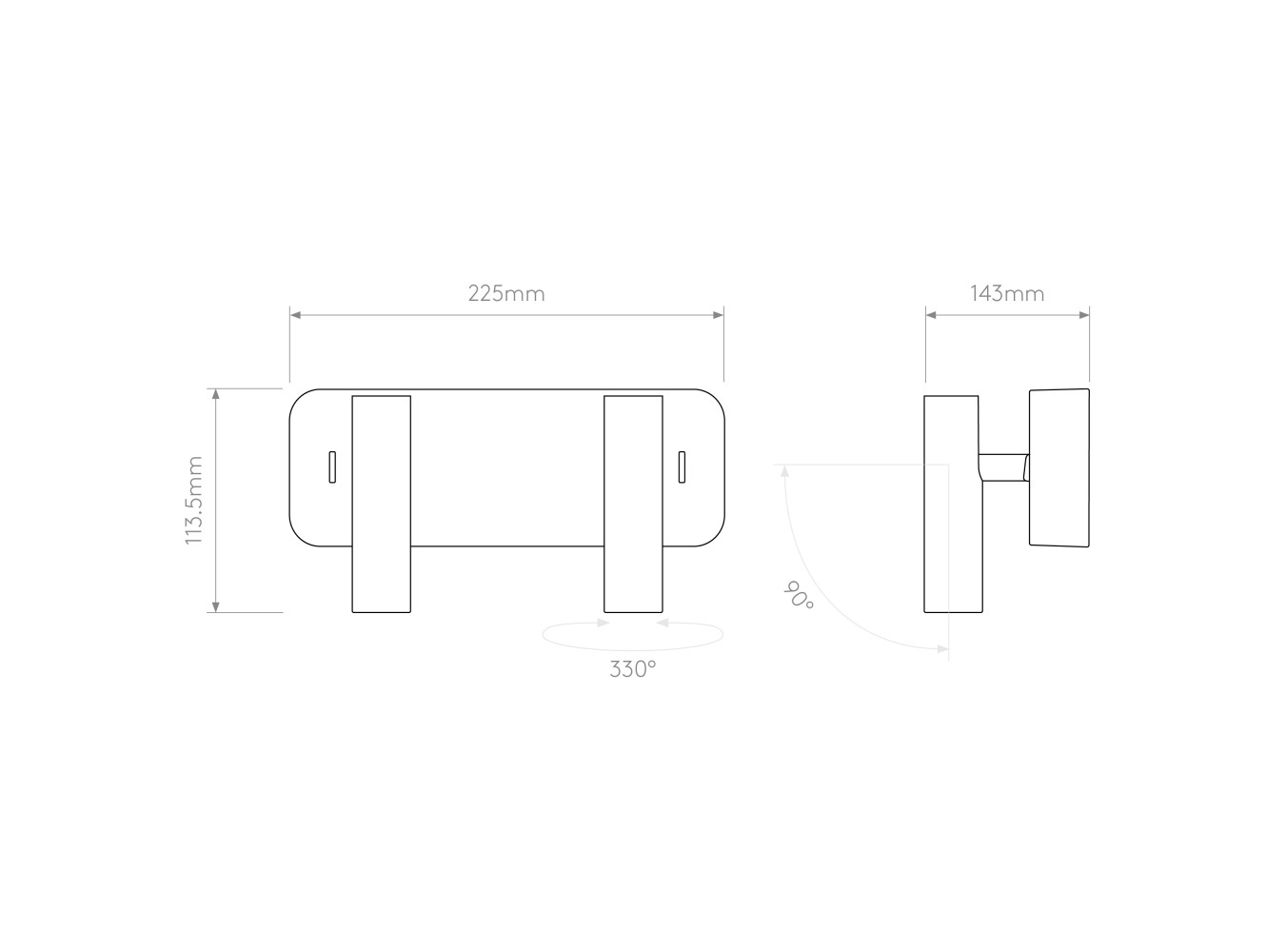 Astro Aplique de Pared Enna Twin