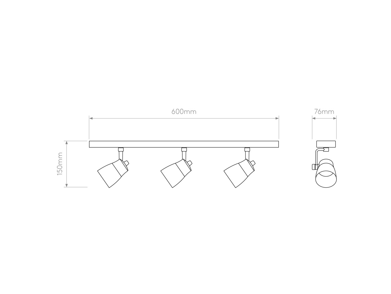 Astro Aplique de Pared Juno Triple Bar