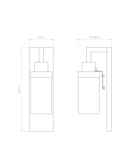 Astro Aplique de Pared Lago 280