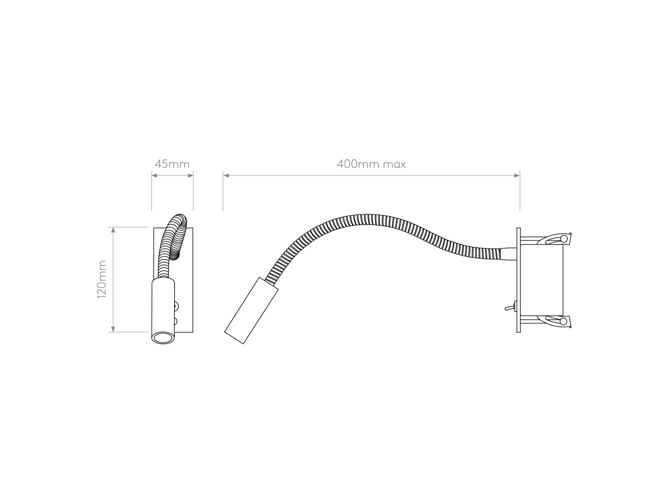 Astro Aplique de Pared Leo Switched LED