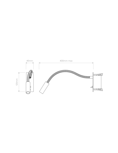 Astro Aplique de Pared Leo Switched LED