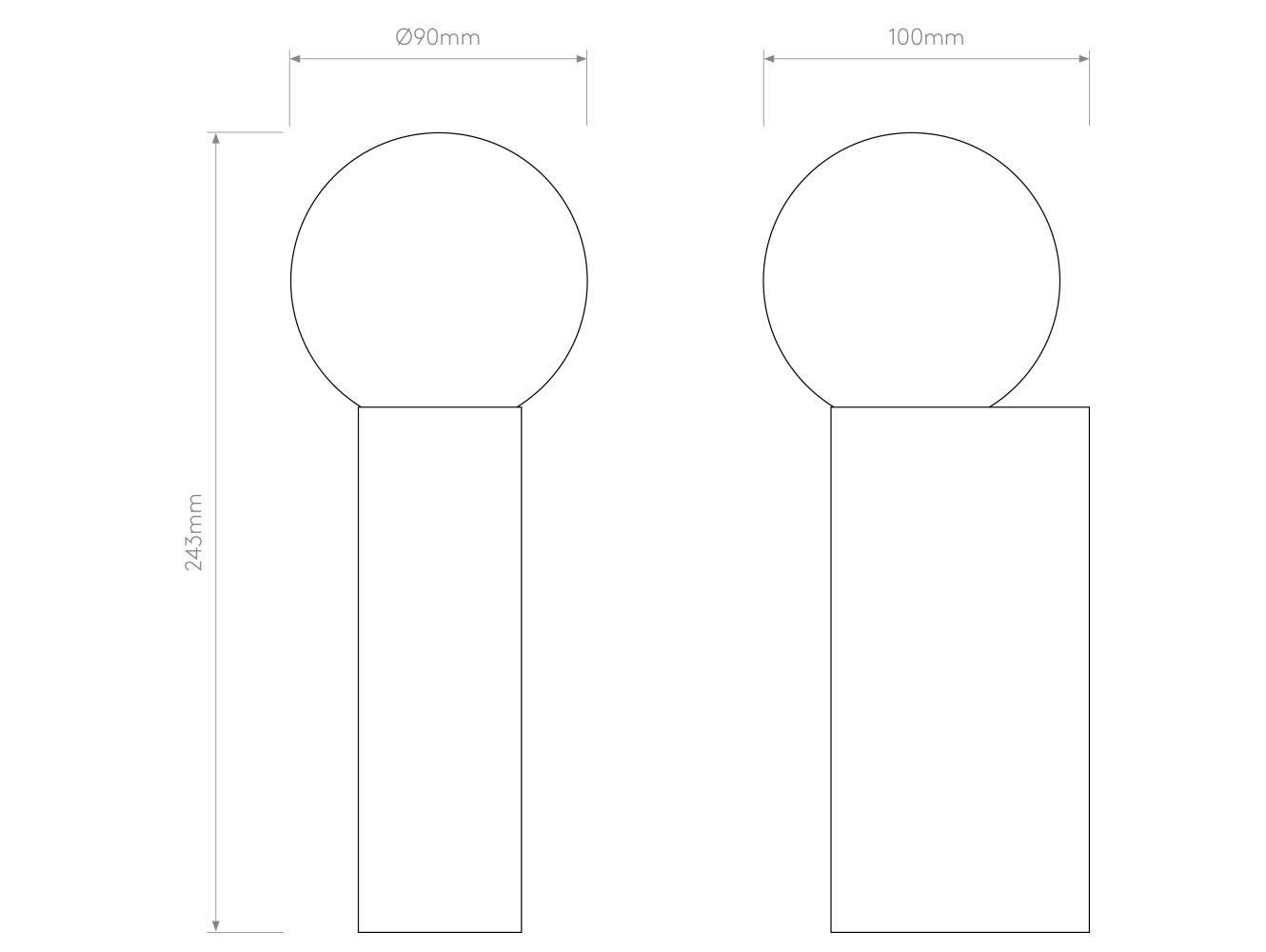 Astro Aplique de Pared Ortona Single