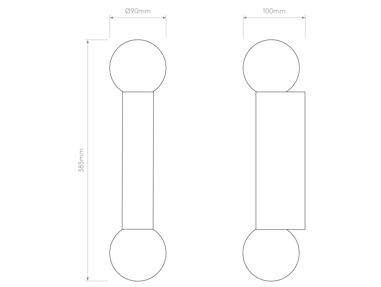 Astro Aplique de Pared Ortona Twin