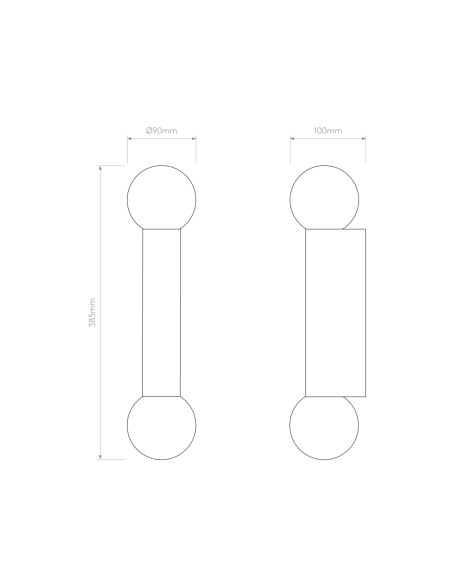 Astro Aplique de Pared Ortona Twin