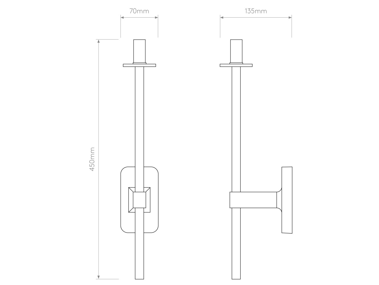 Astro Aplique de Pared Tacoma Single Grande