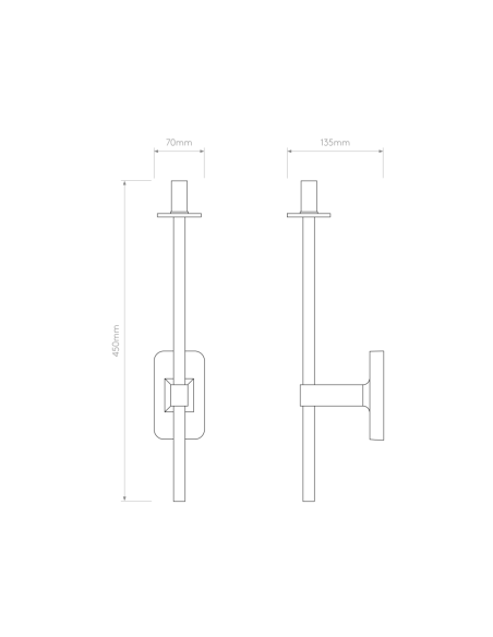 Astro Aplique de Pared Tacoma Single Grande