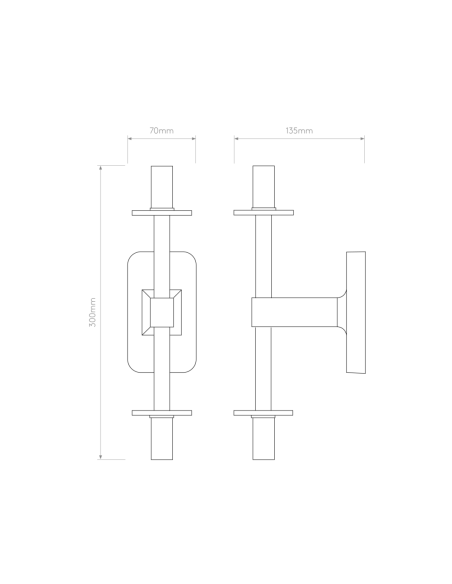 Astro Aplique de Pared Tacoma Twin