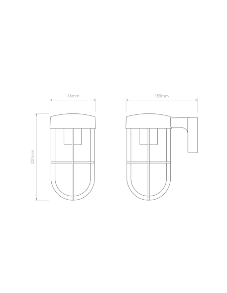 Astro Aplique de exterior Cabin Wall