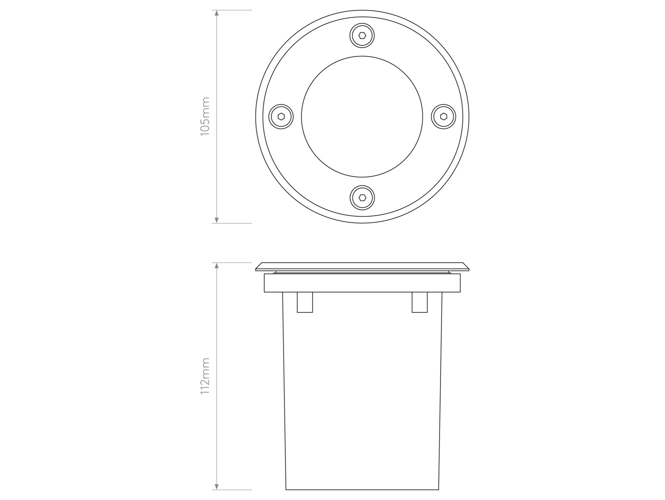 Astro Focos empotrables suelo exterior Gramos Round