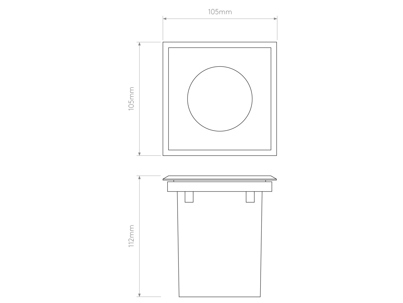 Astro Focos empotrables suelo exterior Gramos Square