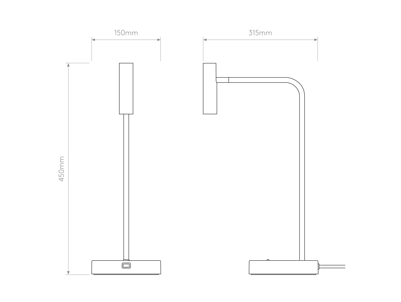 Astro Lámpara de Sobremesa Enna Desk USB