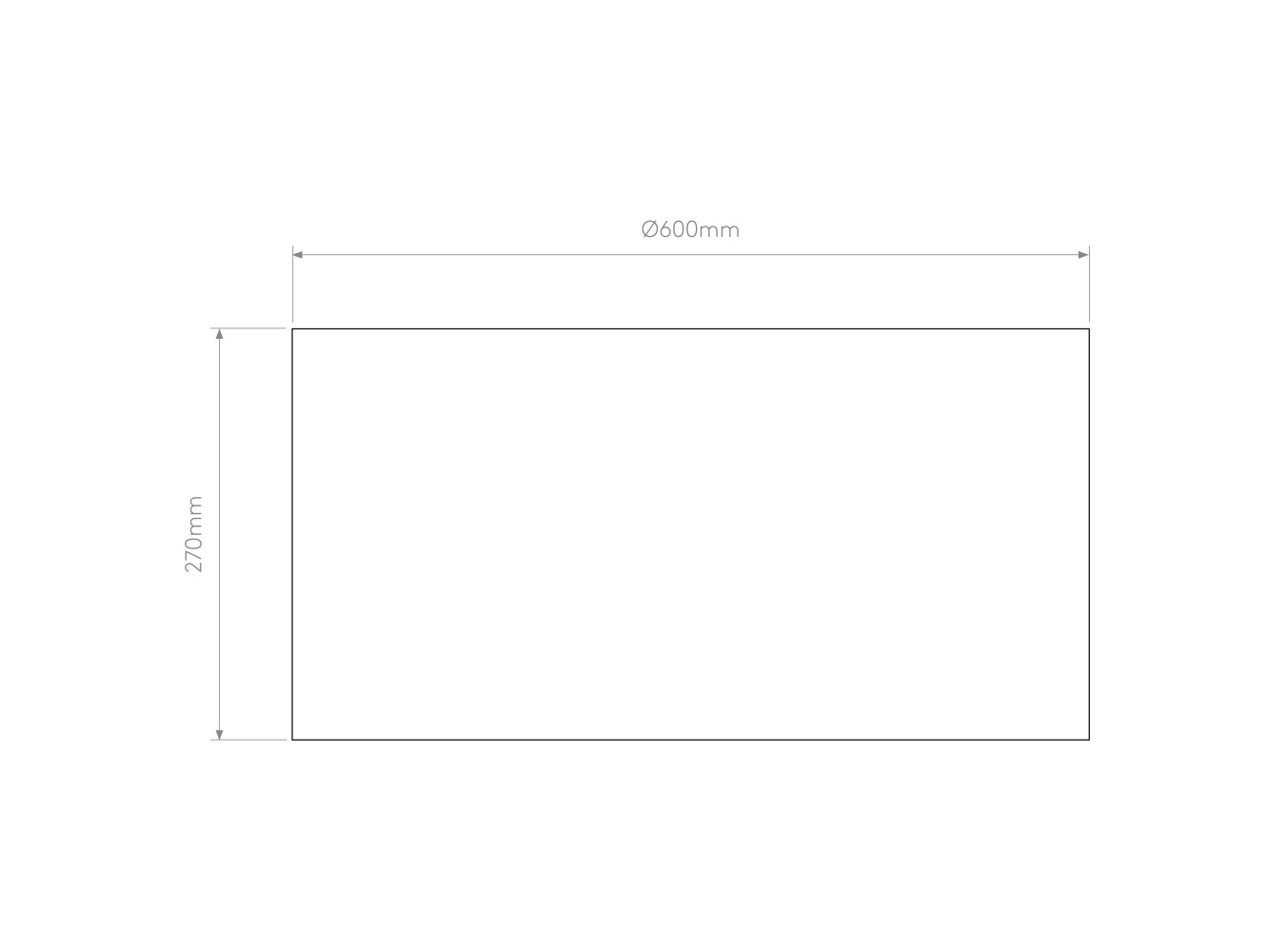 Astro Pantalla Bevel Round 600