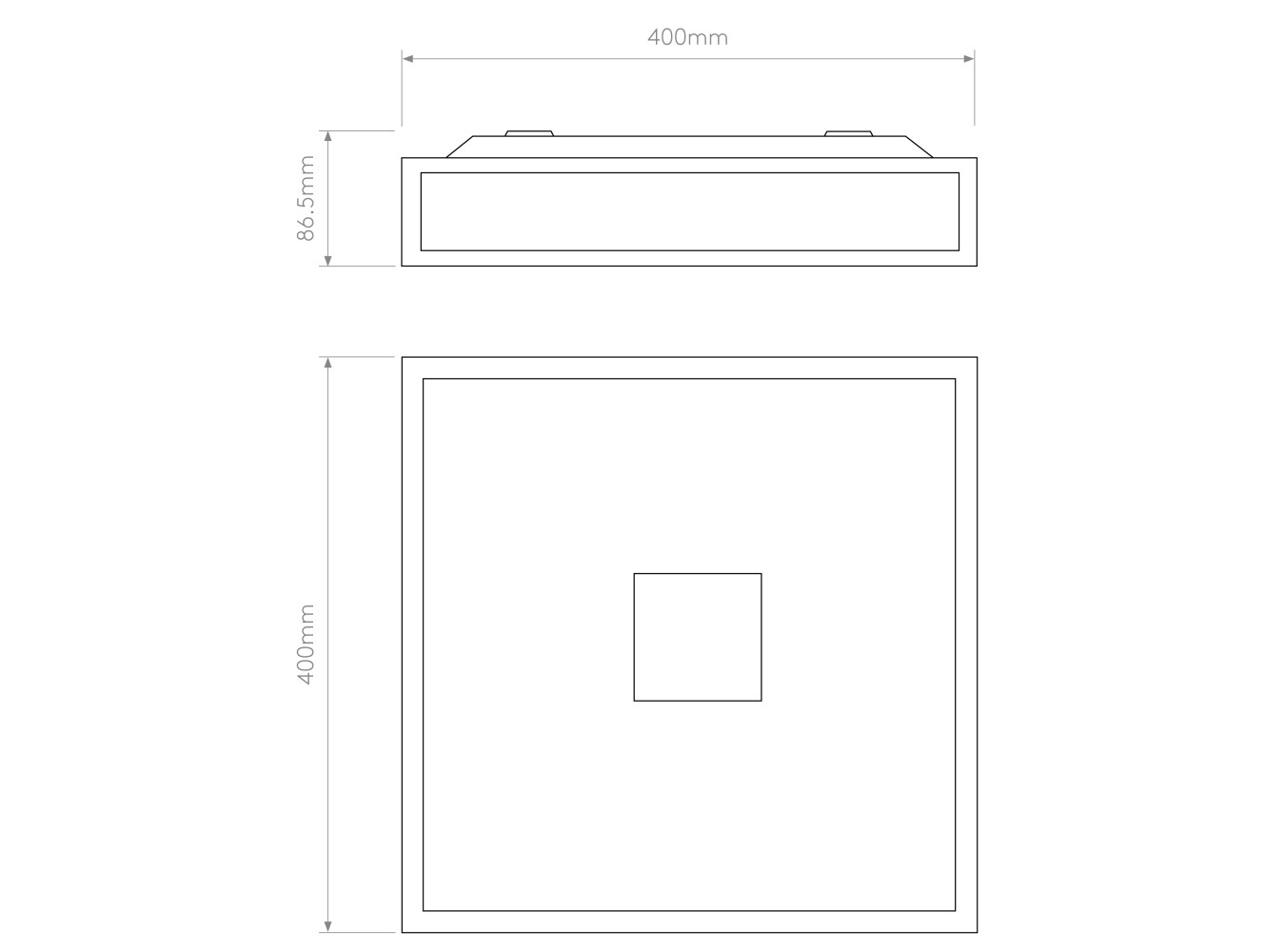 Astro Lámpara de Techo Mashiko 400 Square