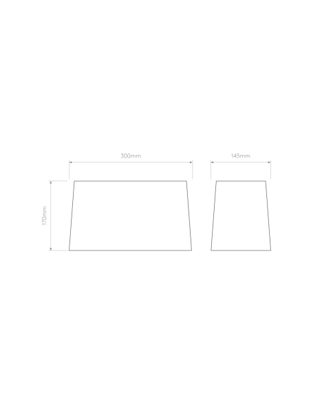 Astro Pantalla Tapered Oval