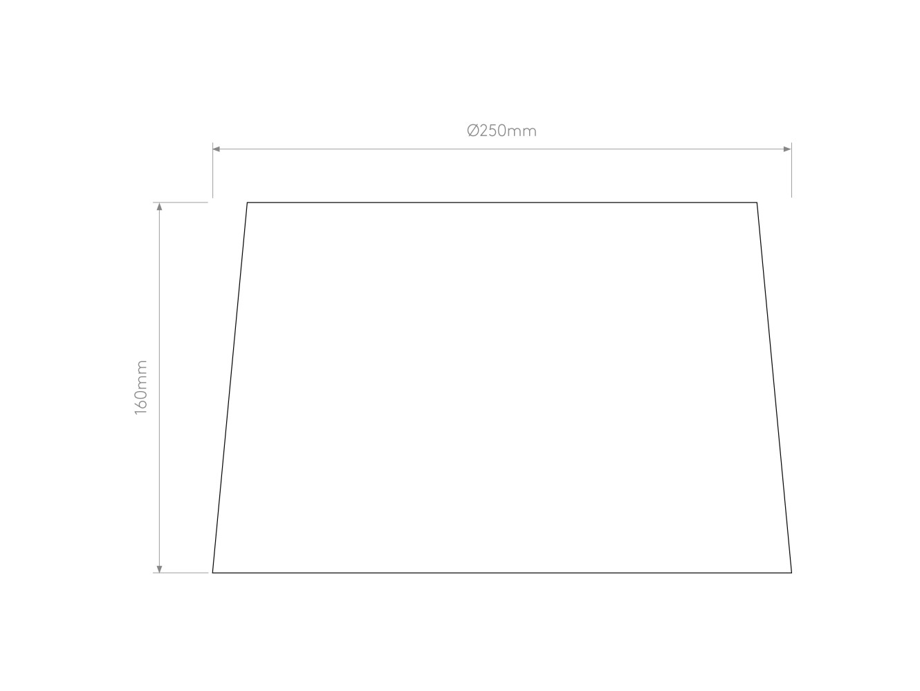 Astro Pantalla Tapered Round 250