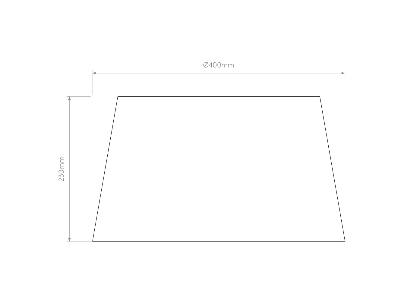 Astro Pantalla Tapered Round 400 Pleated