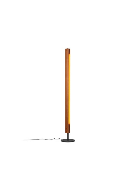 Flos Seki-Han Floor – Lámpara de pie de diseño con madera y luz LED regulable