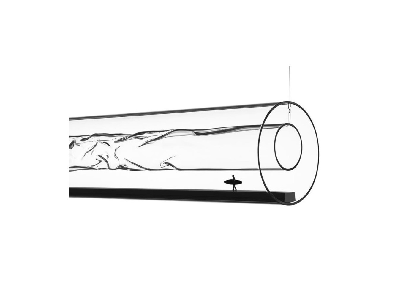 Ingo Maurer Nalum Lámpara Colgante Transparente | Diseño escultural LED