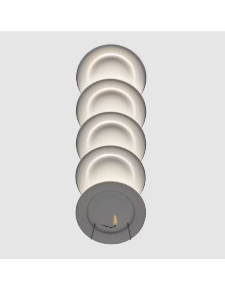 Ingo Maurer Jasna Kuchnia | Aplique de diseño con platos de porcelana que sorprende