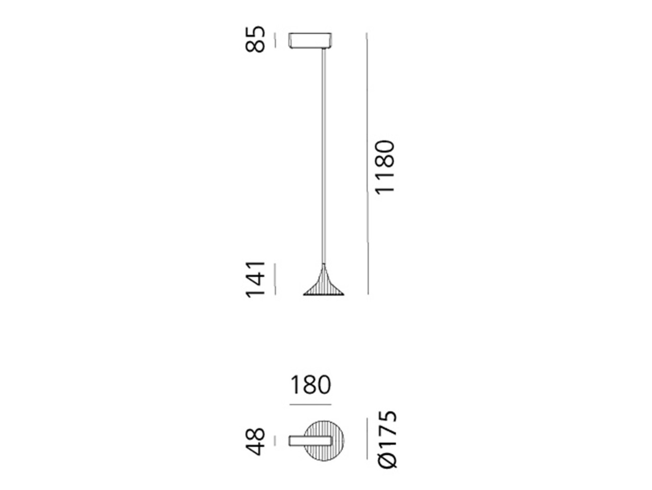 Artemide Unterlinden 175 Suspension