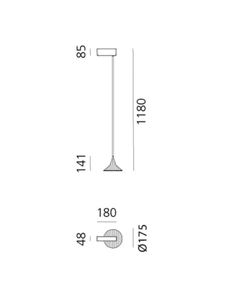 Artemide Unterlinden 175 Suspension