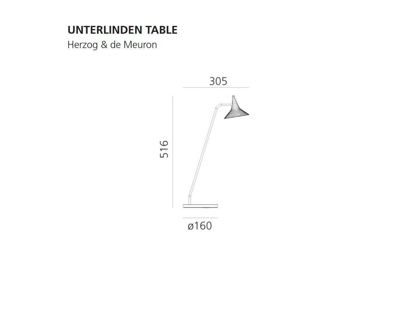 Unterlinden Lámpara de sobremesa
