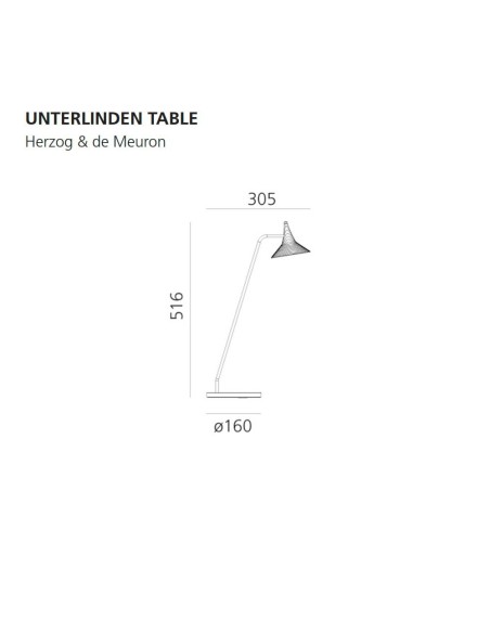 Unterlinden Lámpara de sobremesa