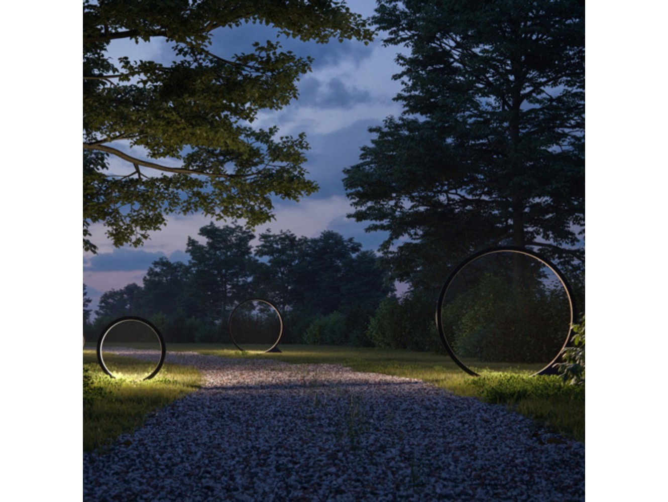 Artemide "O" 45 Outdoor Lámpara de suelo/Aplique pared