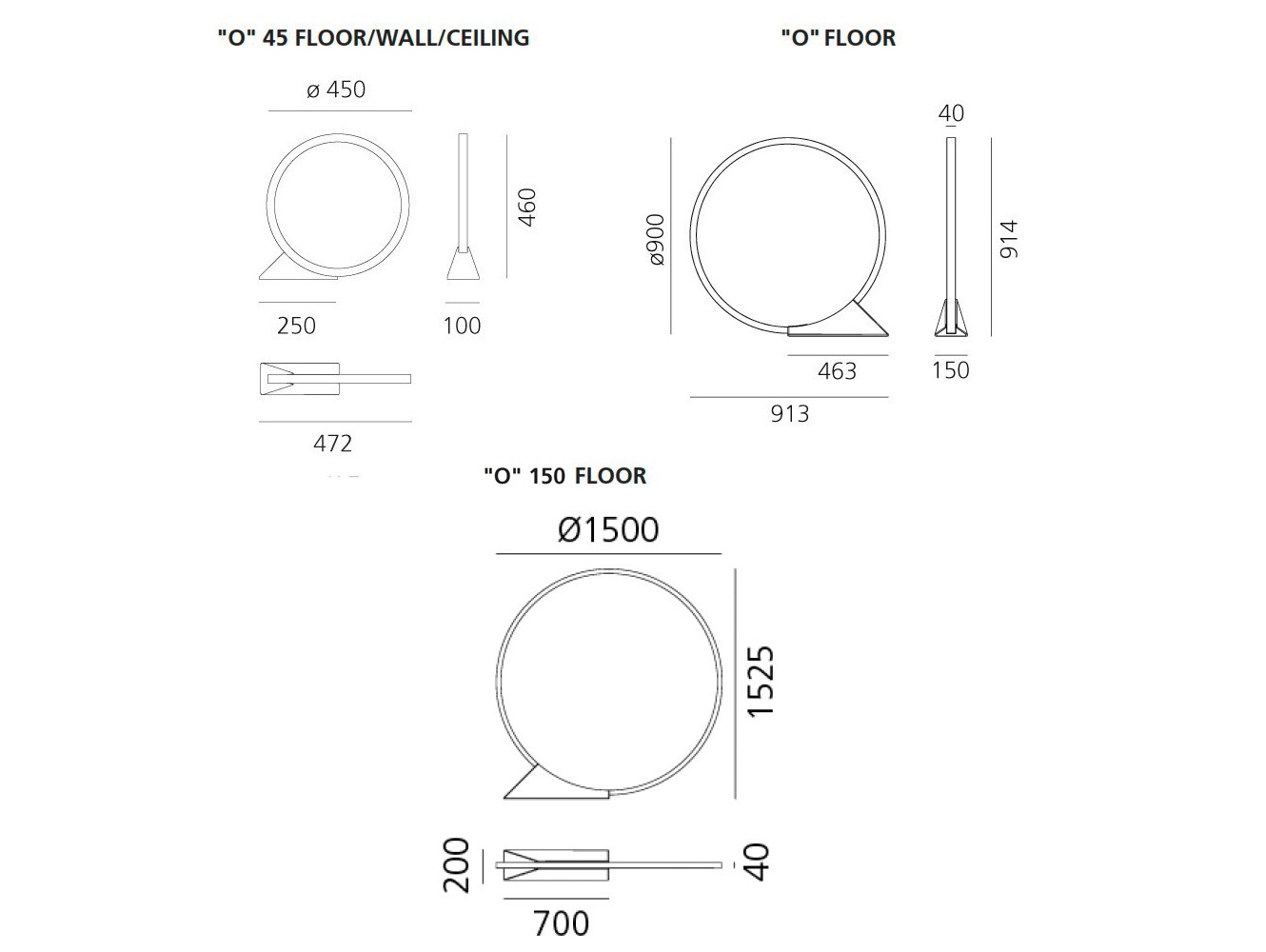 Artemide "O" Outdoor Lámpara de suspensión