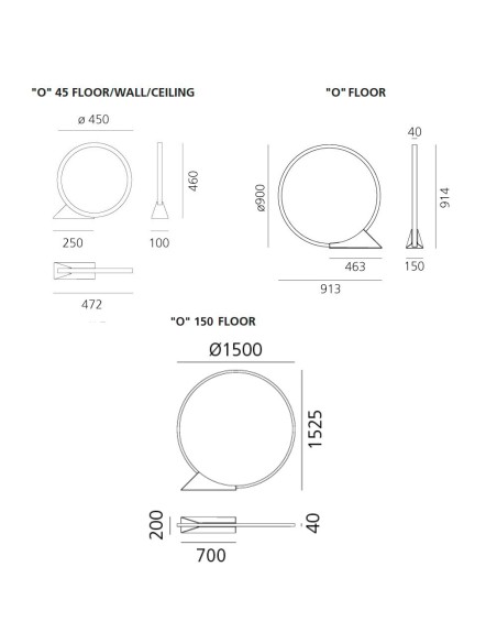 Artemide "O" Outdoor Lámpara de suspensión