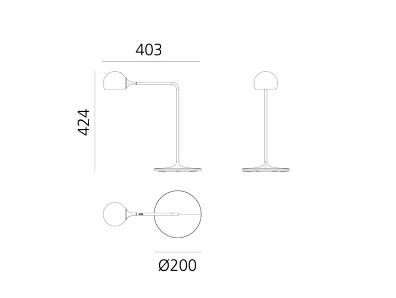 Artemide Ixa Lámpara de sobremesa