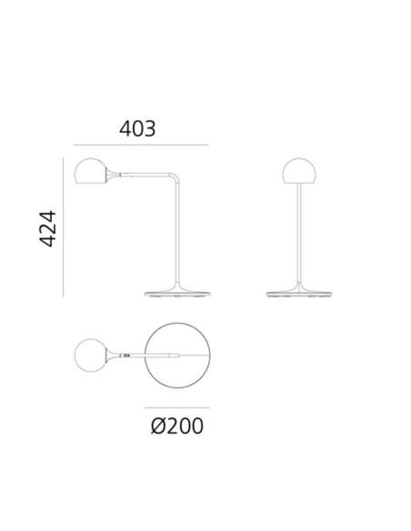 Artemide Ixa Lámpara de sobremesa