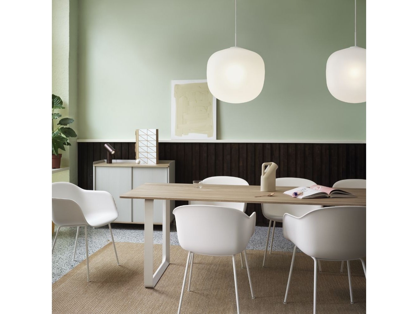 Muuto Rime Pendant Lamp Ø37 cm Lámpara de suspensión Blanco