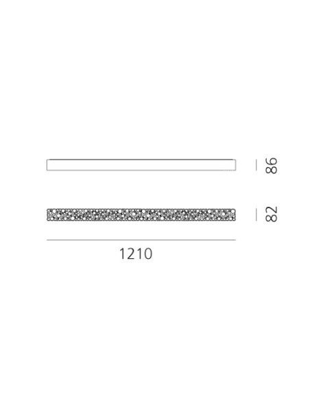 Artemide Calipso Linear 120 Lámpara de techo