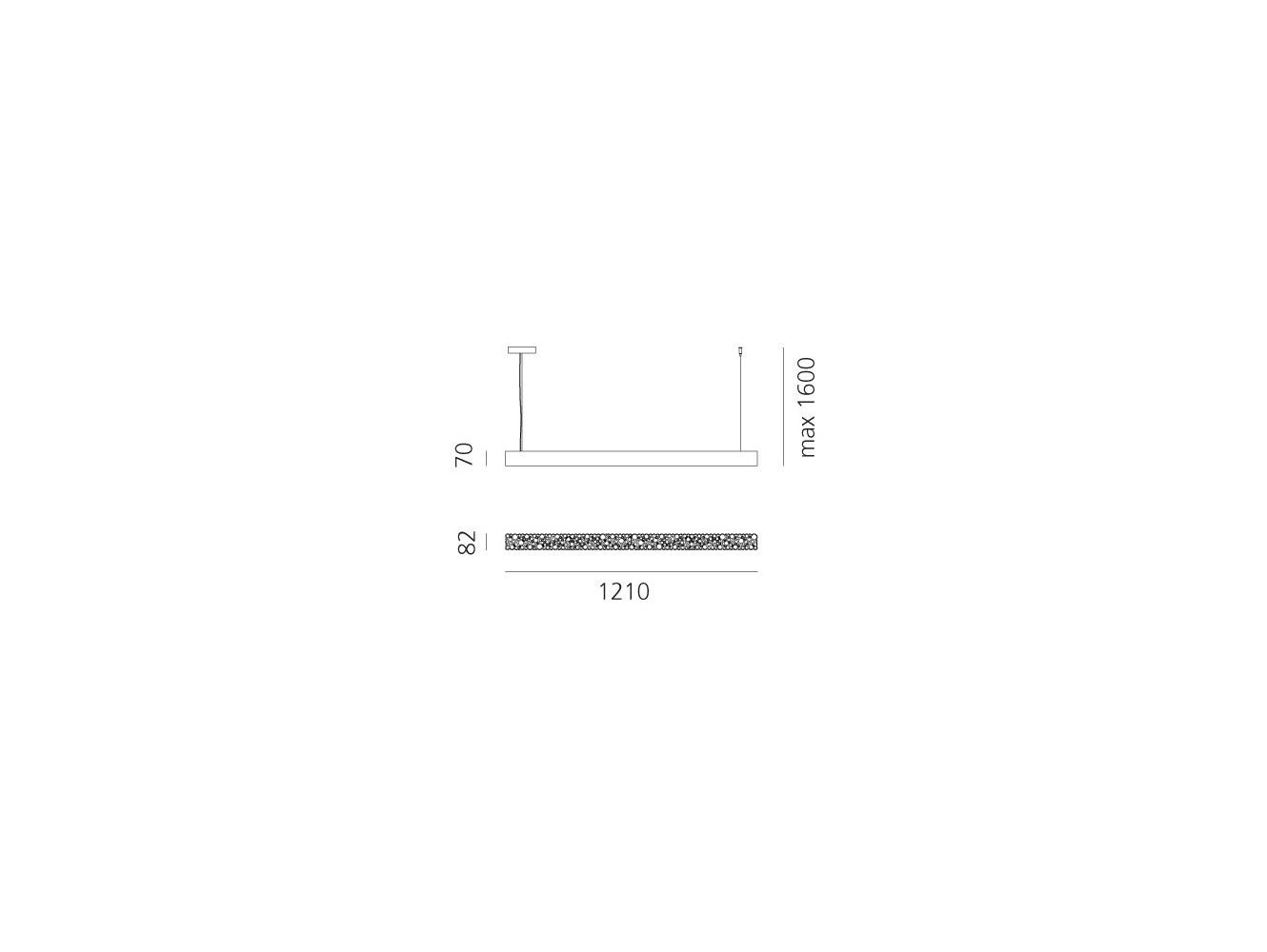 Artemide Calipso Linear 120 Lámpara de suspensión