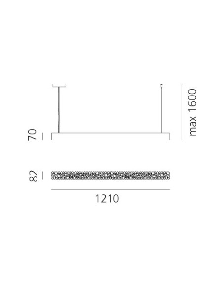 Artemide Calipso Linear 120 Lámpara de suspensión