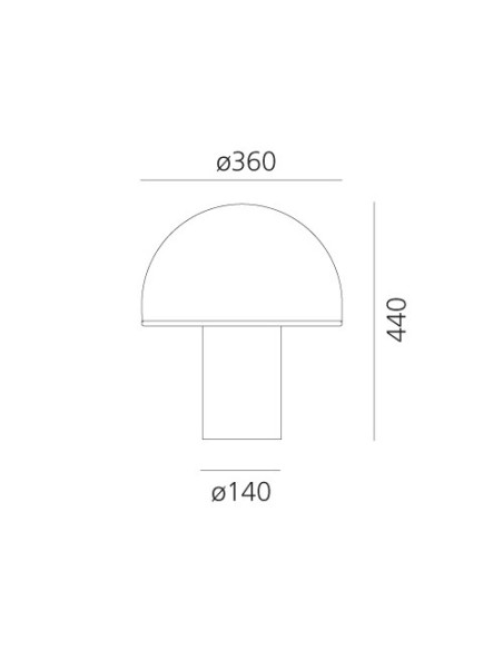 Artemide Onfale Grande Lámpara de sobremesa
