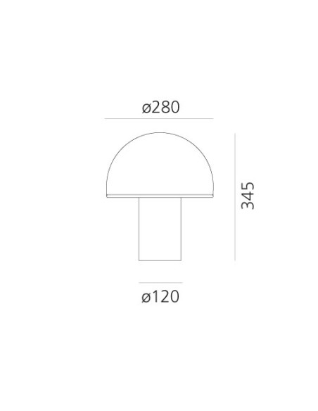 Artemide Onfale Medio Lámpara de sobremesa