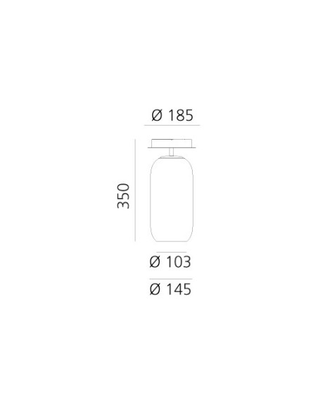 Artemide Gople Mini Lámpara de techo