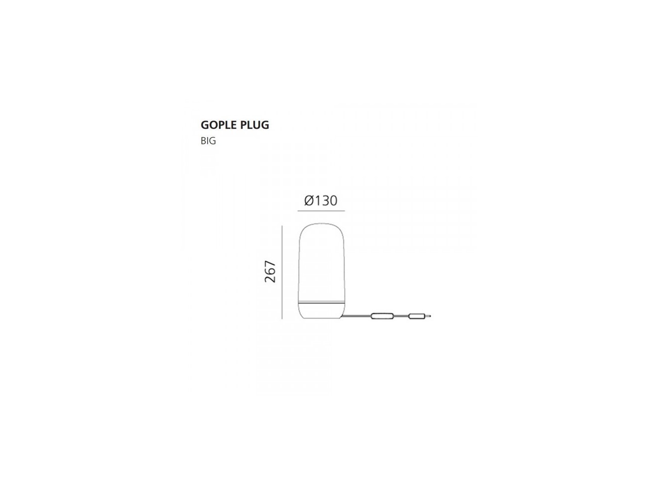 Artemide Gople Plug Lámpara de sobremesa