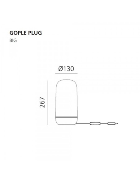 Artemide Gople Plug Lámpara de sobremesa