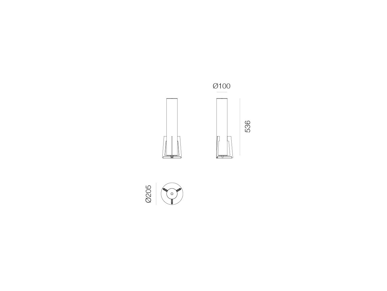 Artemide Criosfera Base T Verticale Lámpara de pie