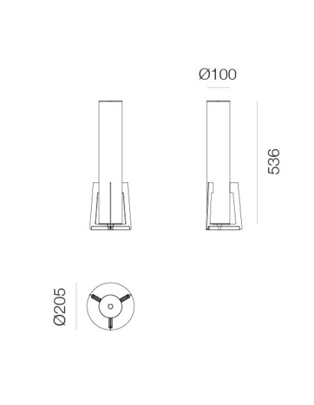 Artemide Criosfera Base T Verticale Lámpara de pie