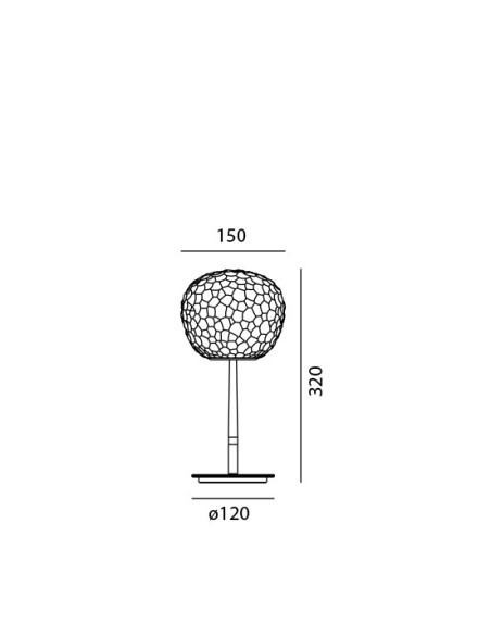 Artemide Meteorite 15 Stem Lámpara de sobremesa