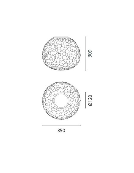 Artemide Meteorite 35 Lámpara de techo