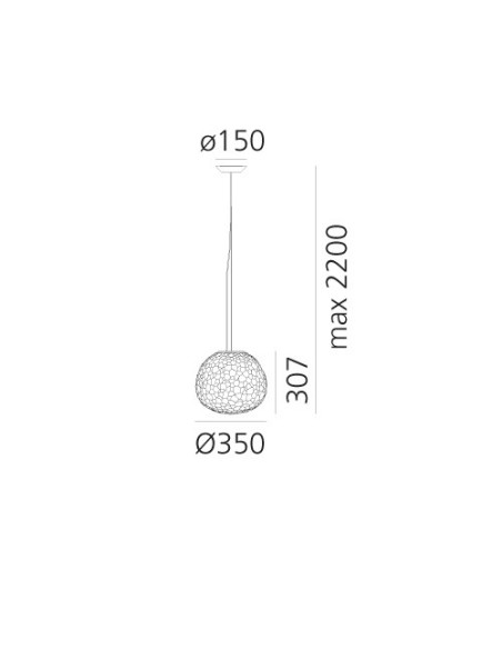 Artemide Meteorite 35 Lámpara de suspensión
